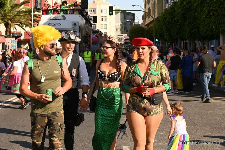 Imagen de la multitudinaria cabalgada de este sábado en Telde/Antonio Alí.
